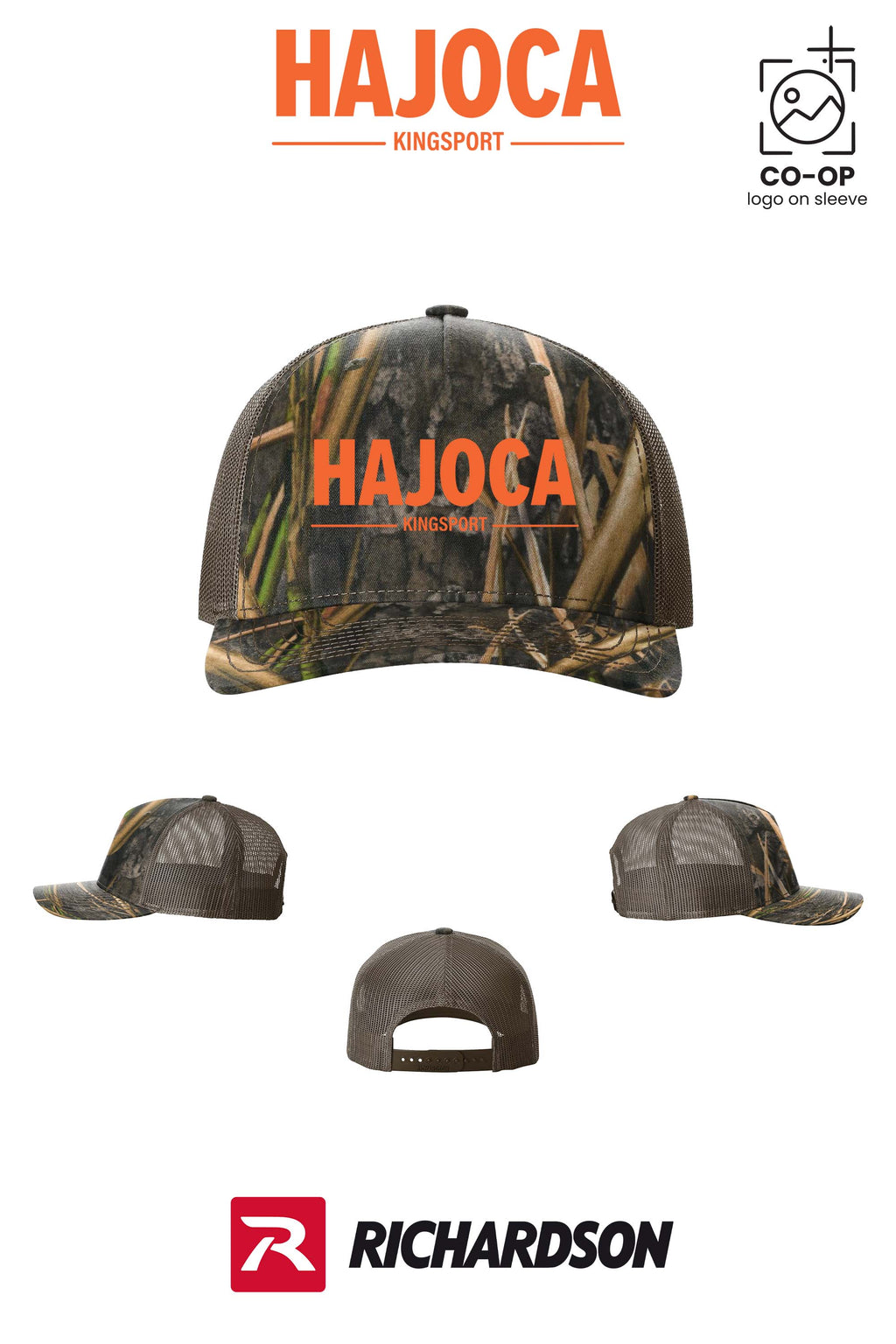 Richardson 112PFP Printed Five-Panel Trucker - HAJOCA - KINGSPORT