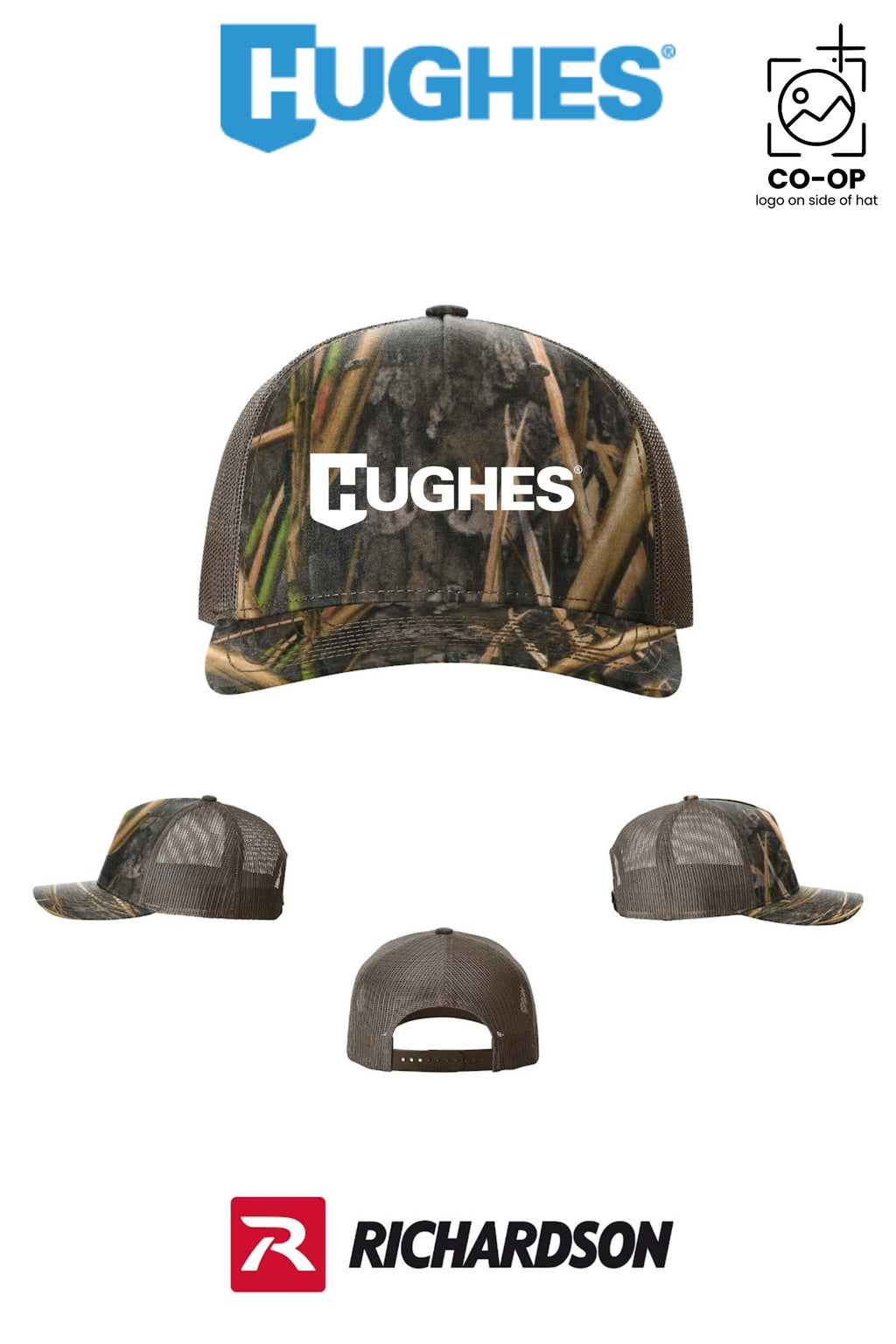 Richardson 112PFP Printed Five-Panel Trucker - HUGHES SUPPLY