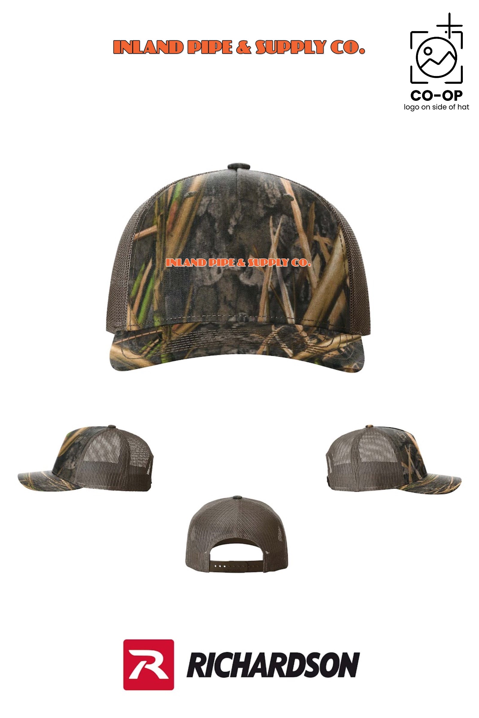 Richardson 112PFP Printed Five-Panel Trucker - INLAND PIPE AND SUPPLY