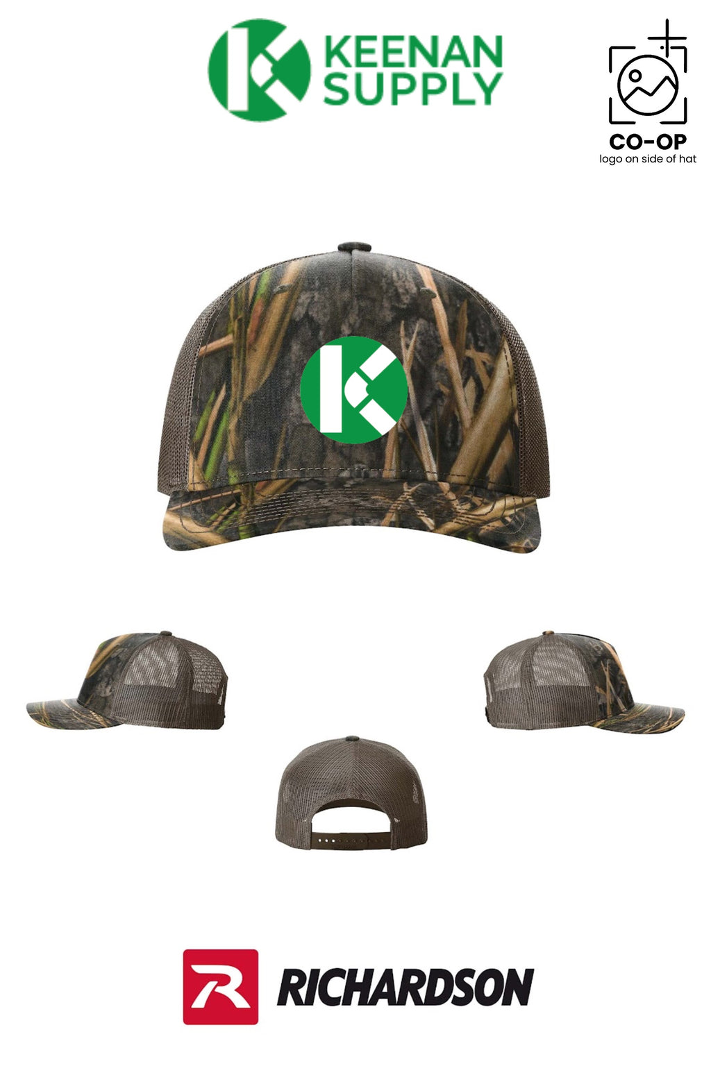 Richardson 112PFP Printed Five-Panel Trucker - KEENAN SUPPLY
