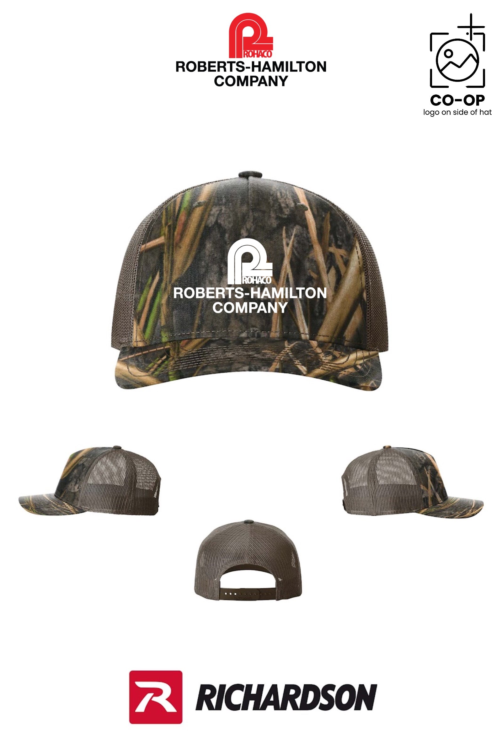 Richardson 112PFP Printed Five-Panel Trucker - ROBERTS-HAMILTON