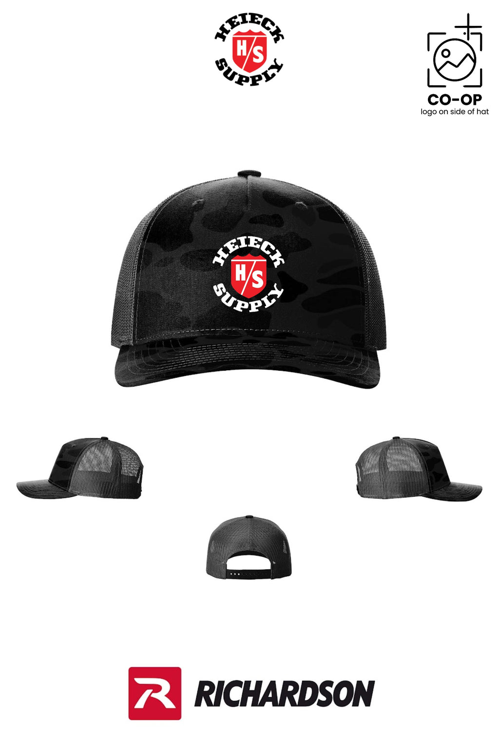 Richardson 112PFP Printed Five-Panel Trucker - HEIECK SUPPLY