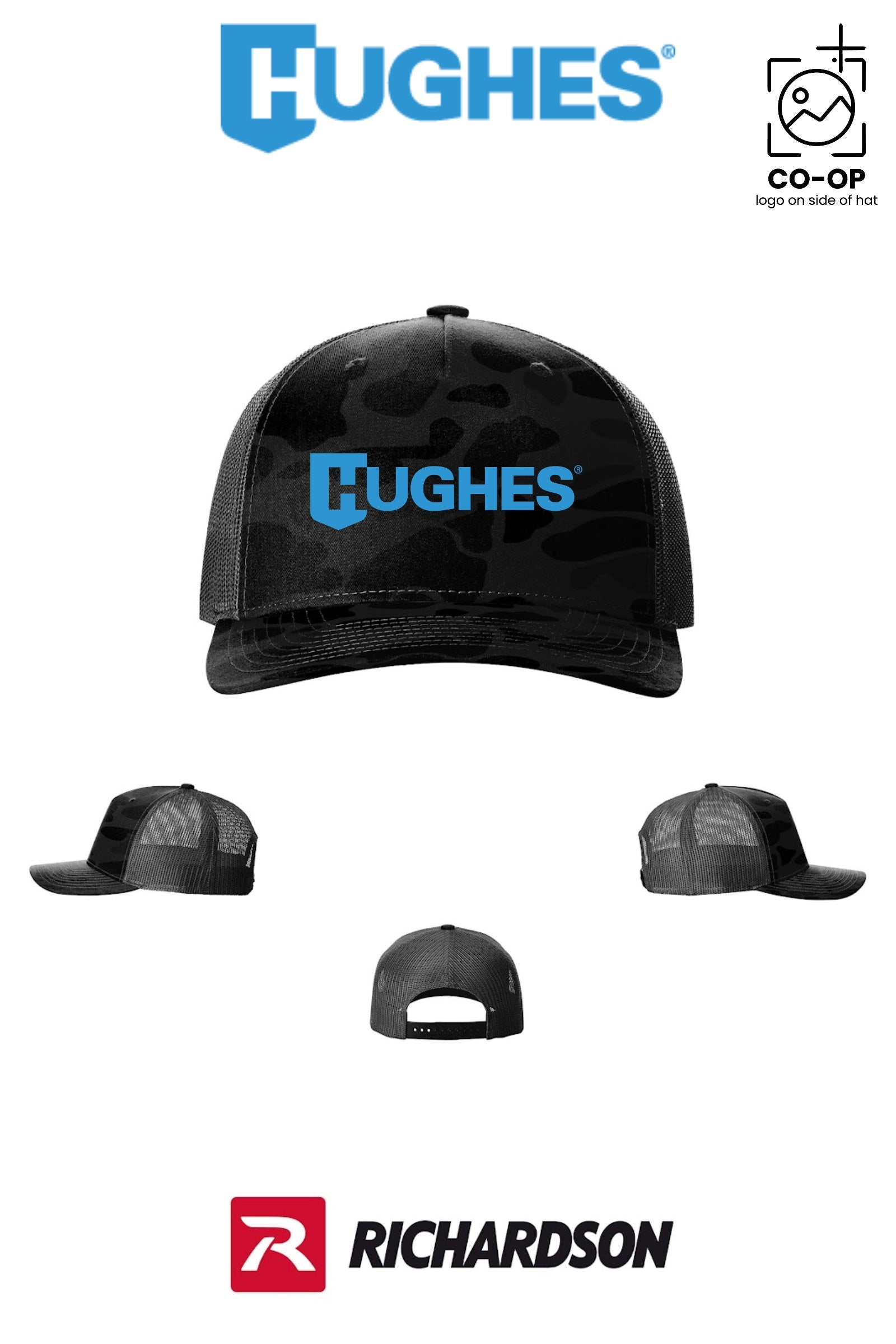 Richardson 112PFP Printed Five-Panel Trucker - HUGHES SUPPLY