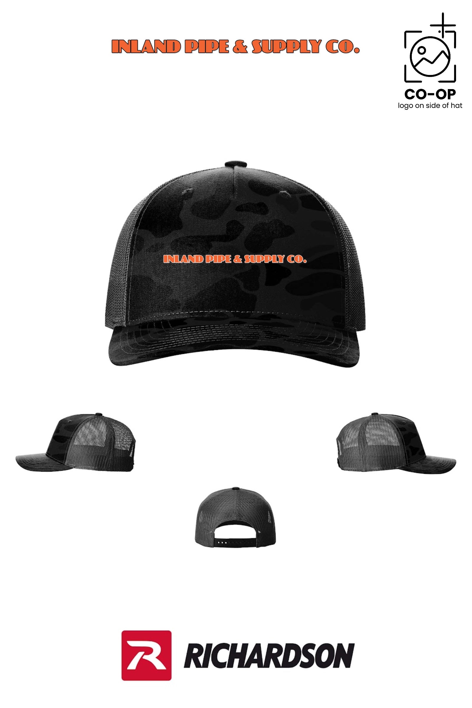 Richardson 112PFP Printed Five-Panel Trucker - INLAND PIPE AND SUPPLY