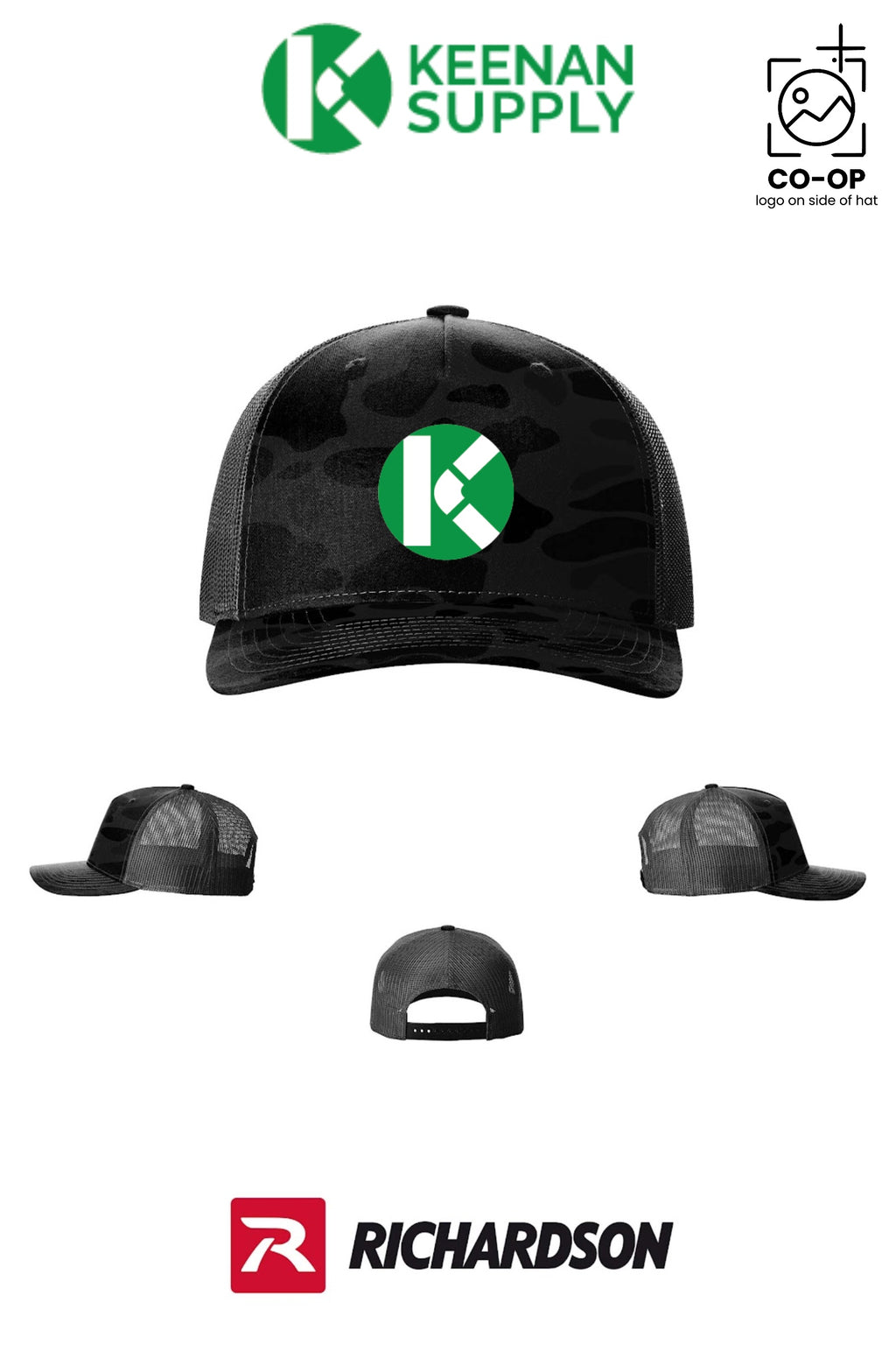 Richardson 112PFP Printed Five-Panel Trucker - KEENAN SUPPLY