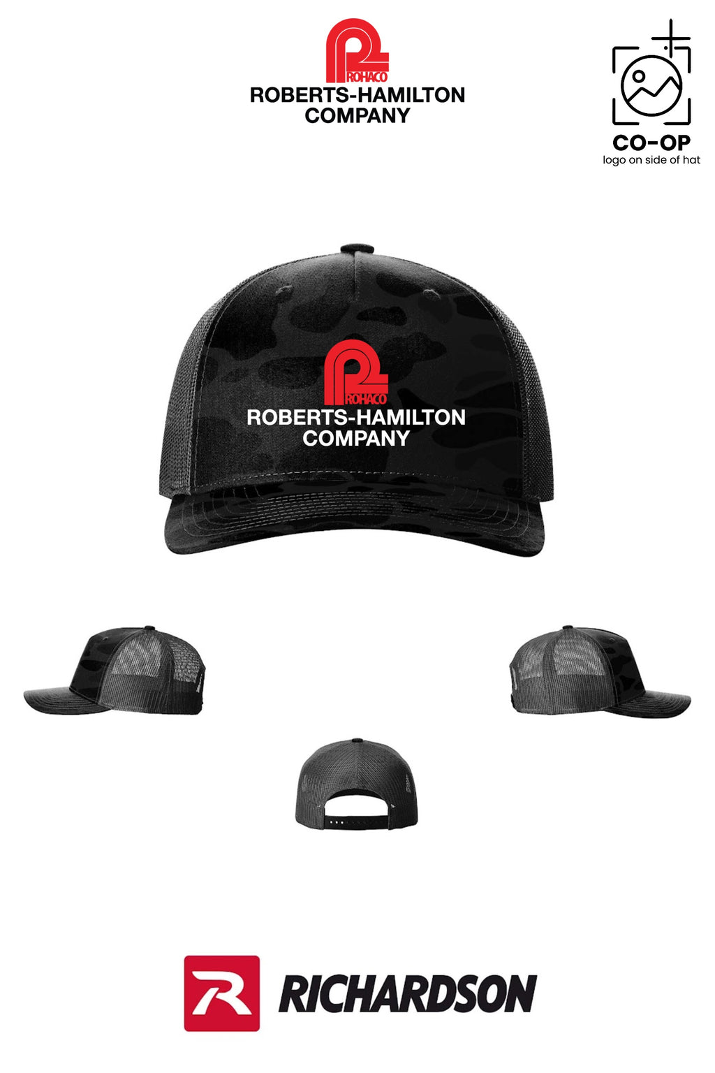 Richardson 112PFP Printed Five-Panel Trucker - ROBERTS-HAMILTON