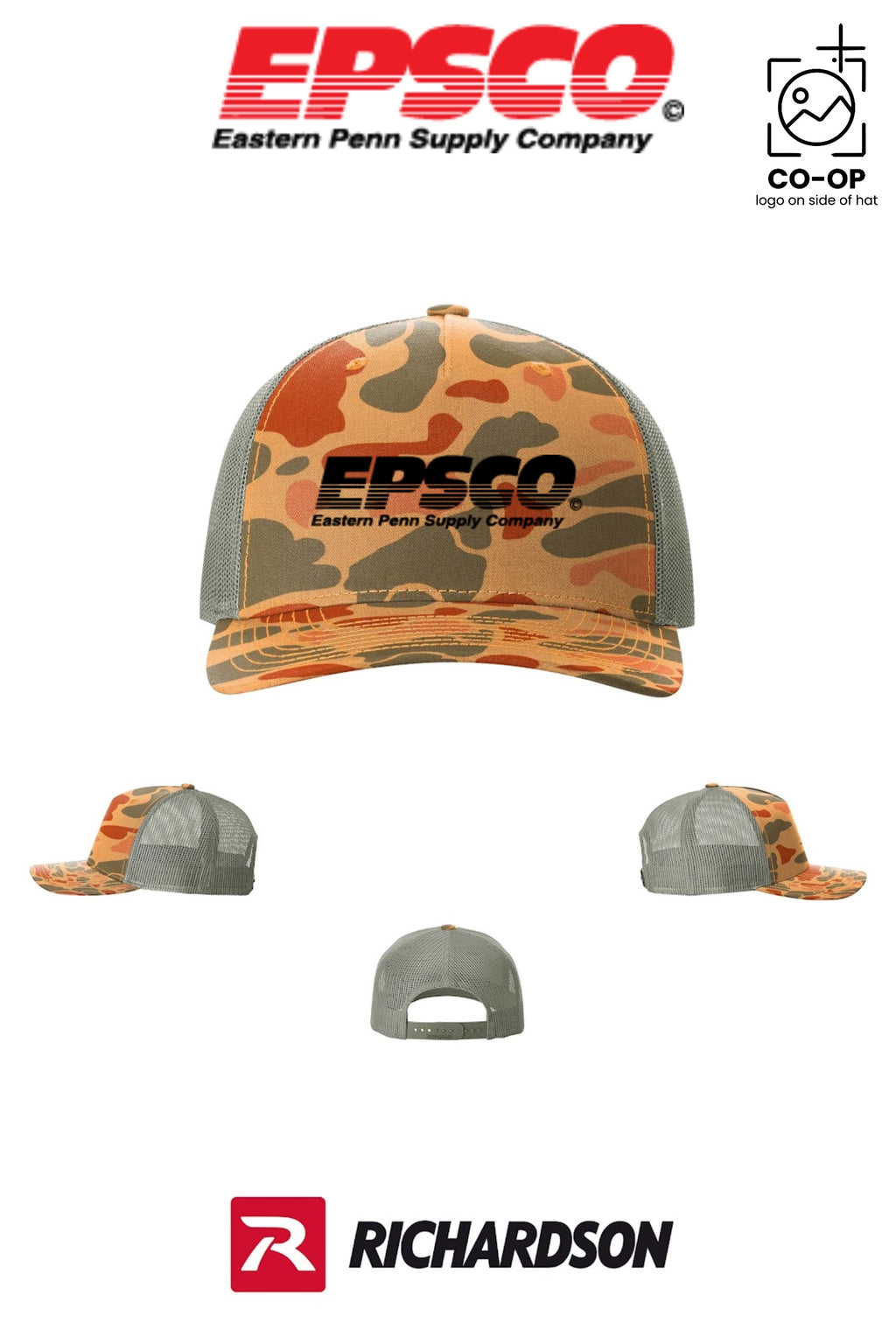 Richardson 112PFP Printed Five-Panel Trucker - EPSCO