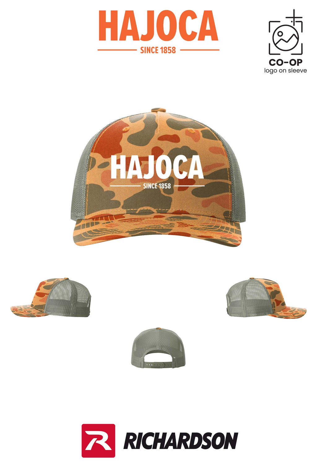 Richardson 112PFP Printed Five-Panel Trucker - HAJOCA