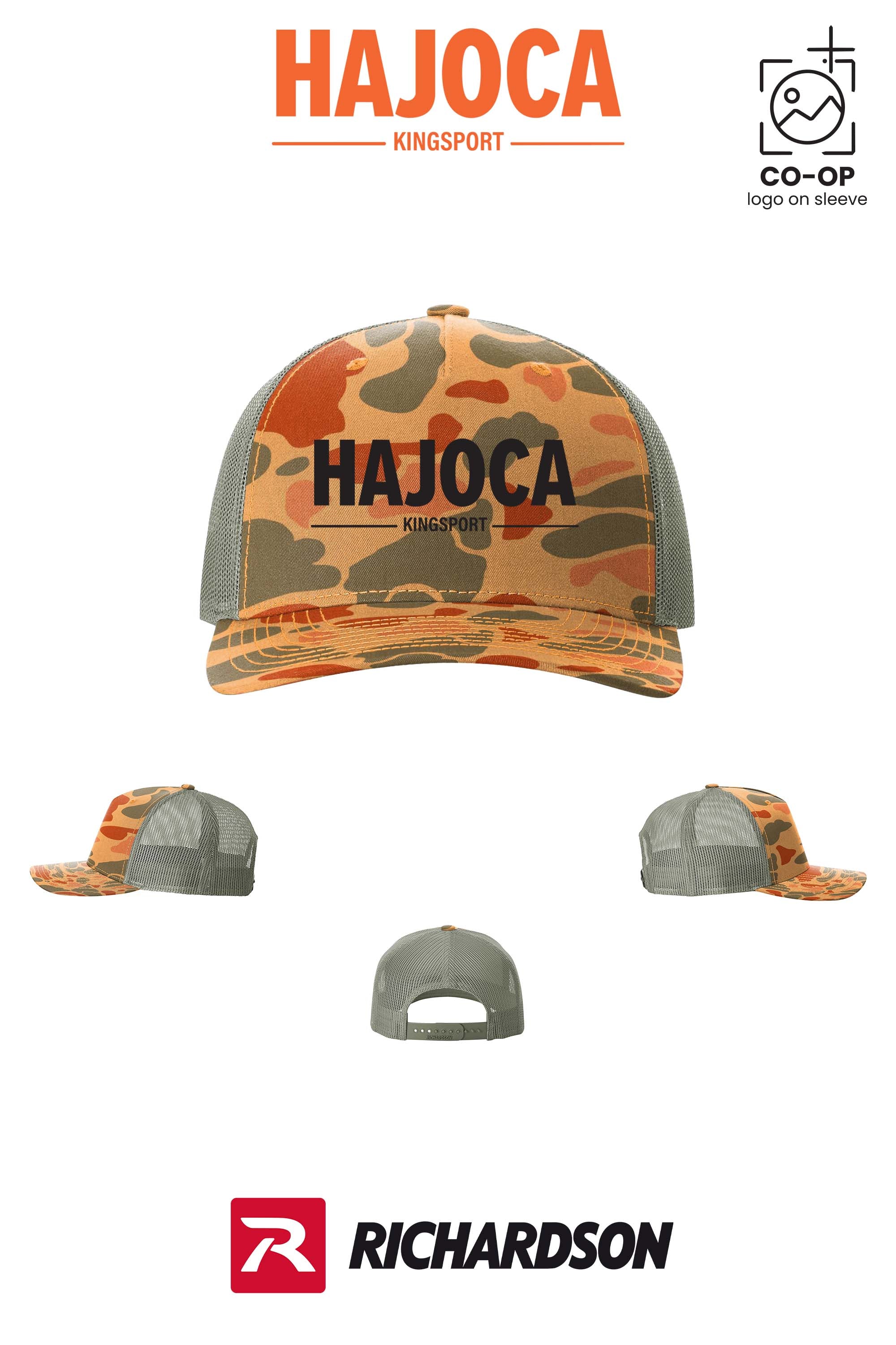 Richardson 112PFP Printed Five-Panel Trucker - HAJOCA - KINGSPORT