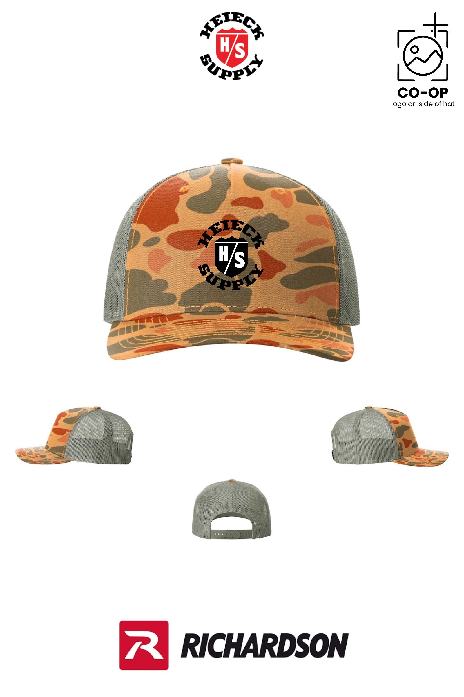 Richardson 112PFP Printed Five-Panel Trucker - HEIECK SUPPLY