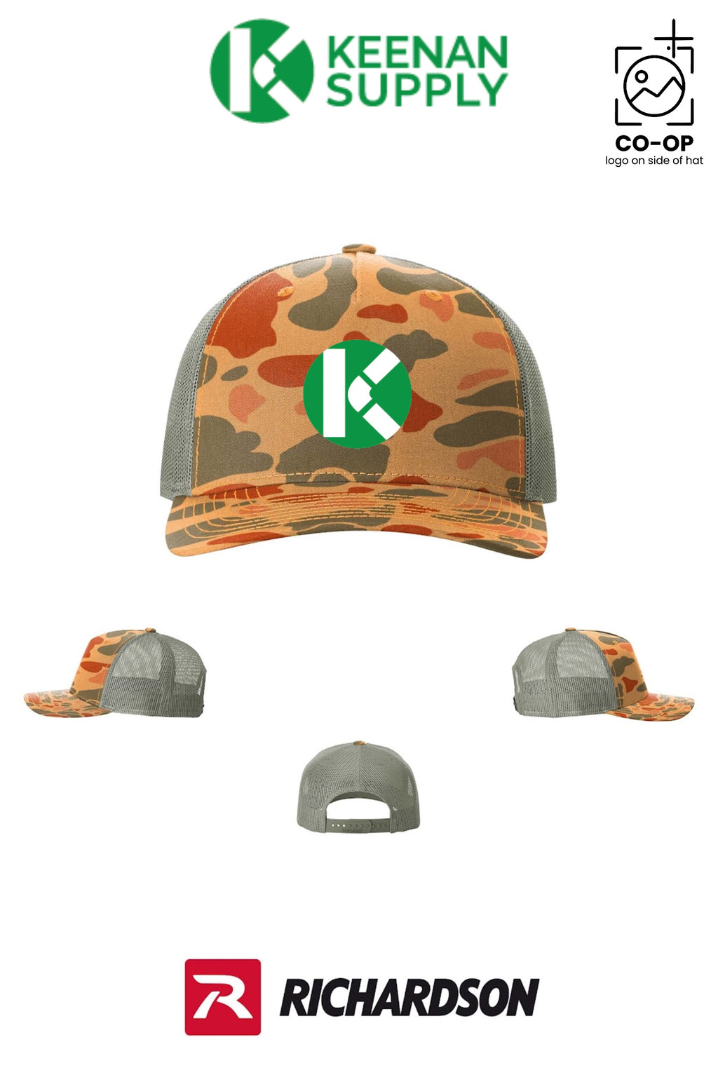 Richardson 112PFP Printed Five-Panel Trucker - KEENAN SUPPLY