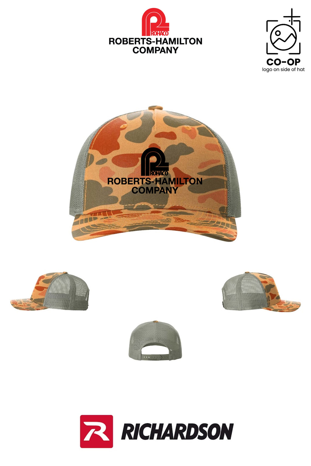 Richardson 112PFP Printed Five-Panel Trucker - ROBERTS-HAMILTON