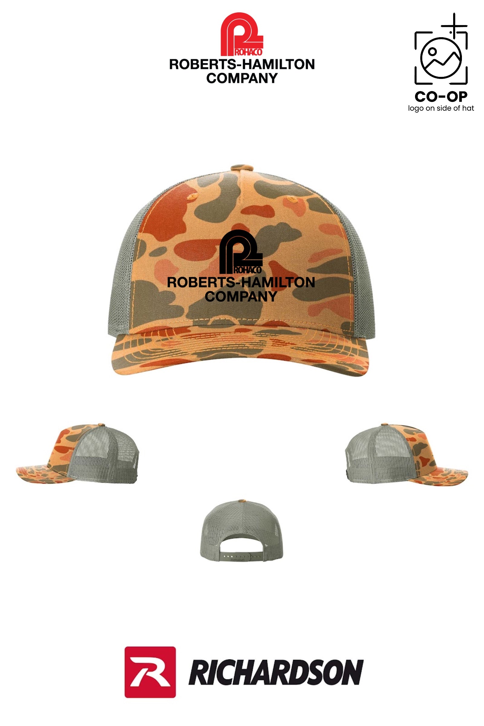 Richardson 112PFP Printed Five-Panel Trucker - ROBERTS-HAMILTON