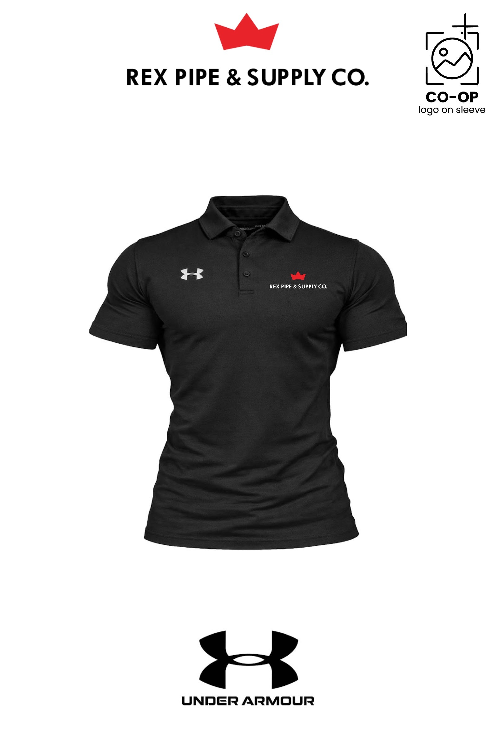 Under Armour Mens Tech™ Polo - REX PIPE AND SUPPLY