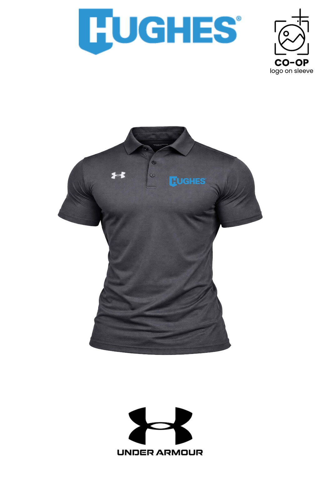 Under Armour Mens Tech™ Polo - HUGHES SUPPLY
