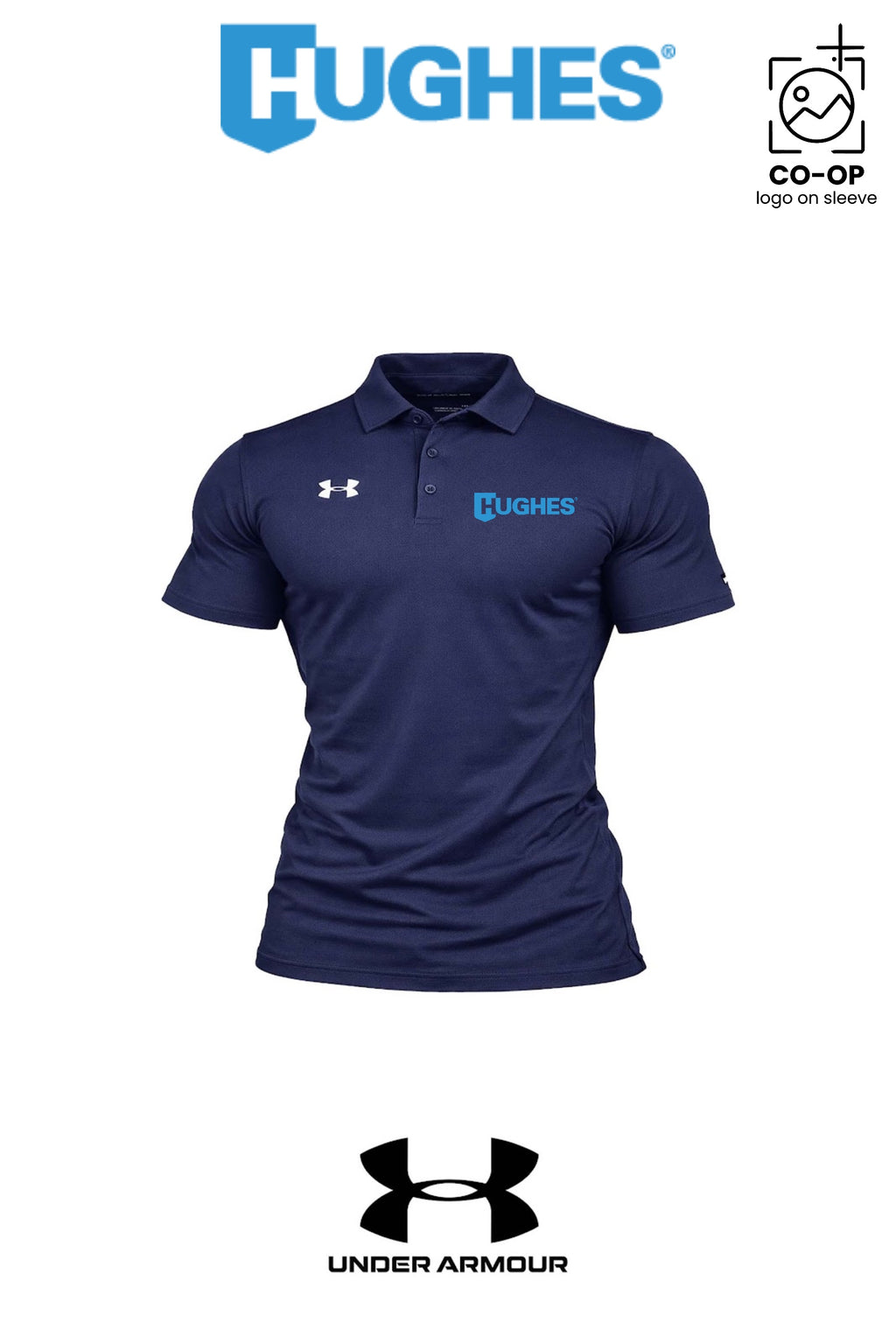 Under Armour Mens Tech™ Polo - HUGHES SUPPLY
