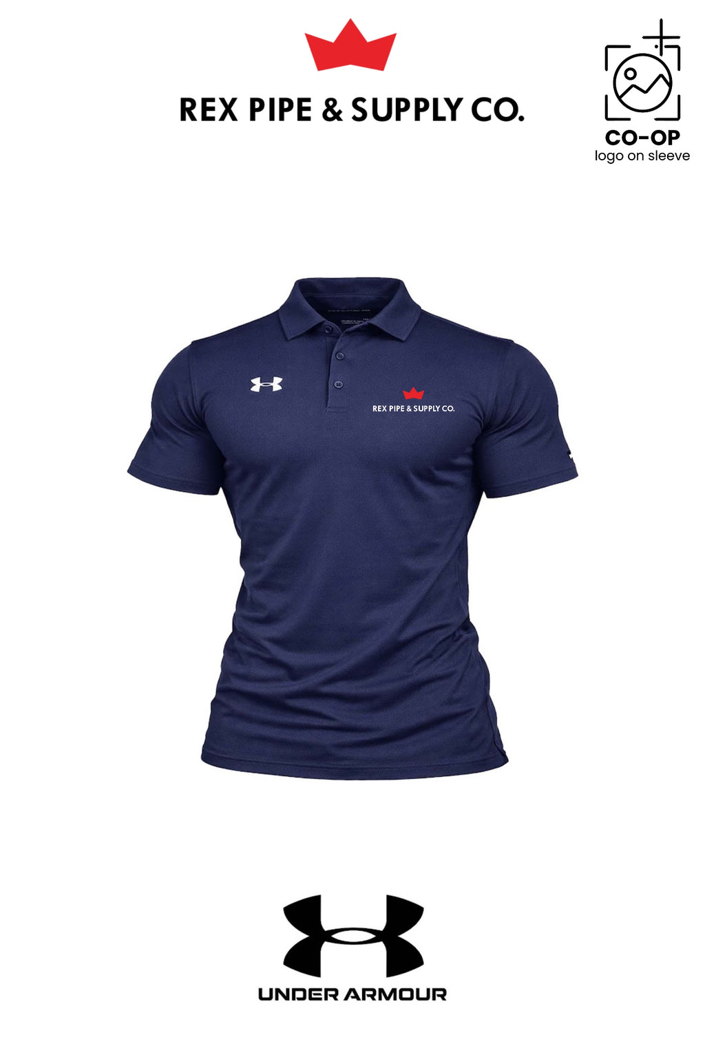 Under Armour Mens Tech™ Polo - REX PIPE AND SUPPLY