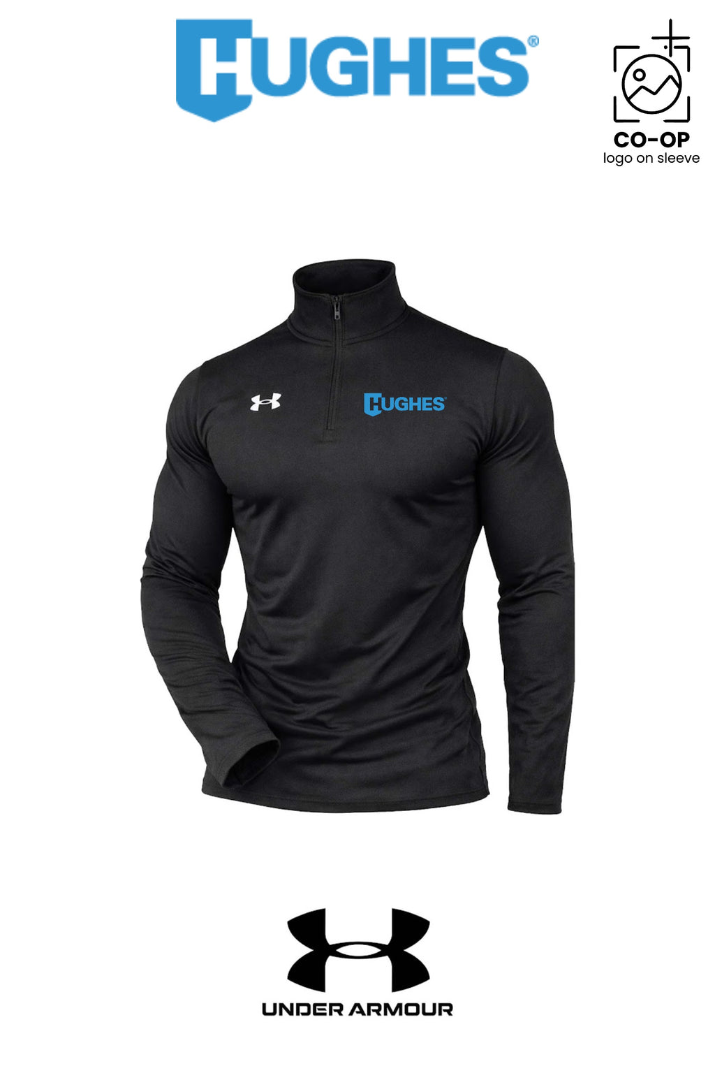 Under Armour Mens Team Tech™ Quarter-Zip Pullover - HUGHES SUPPLY