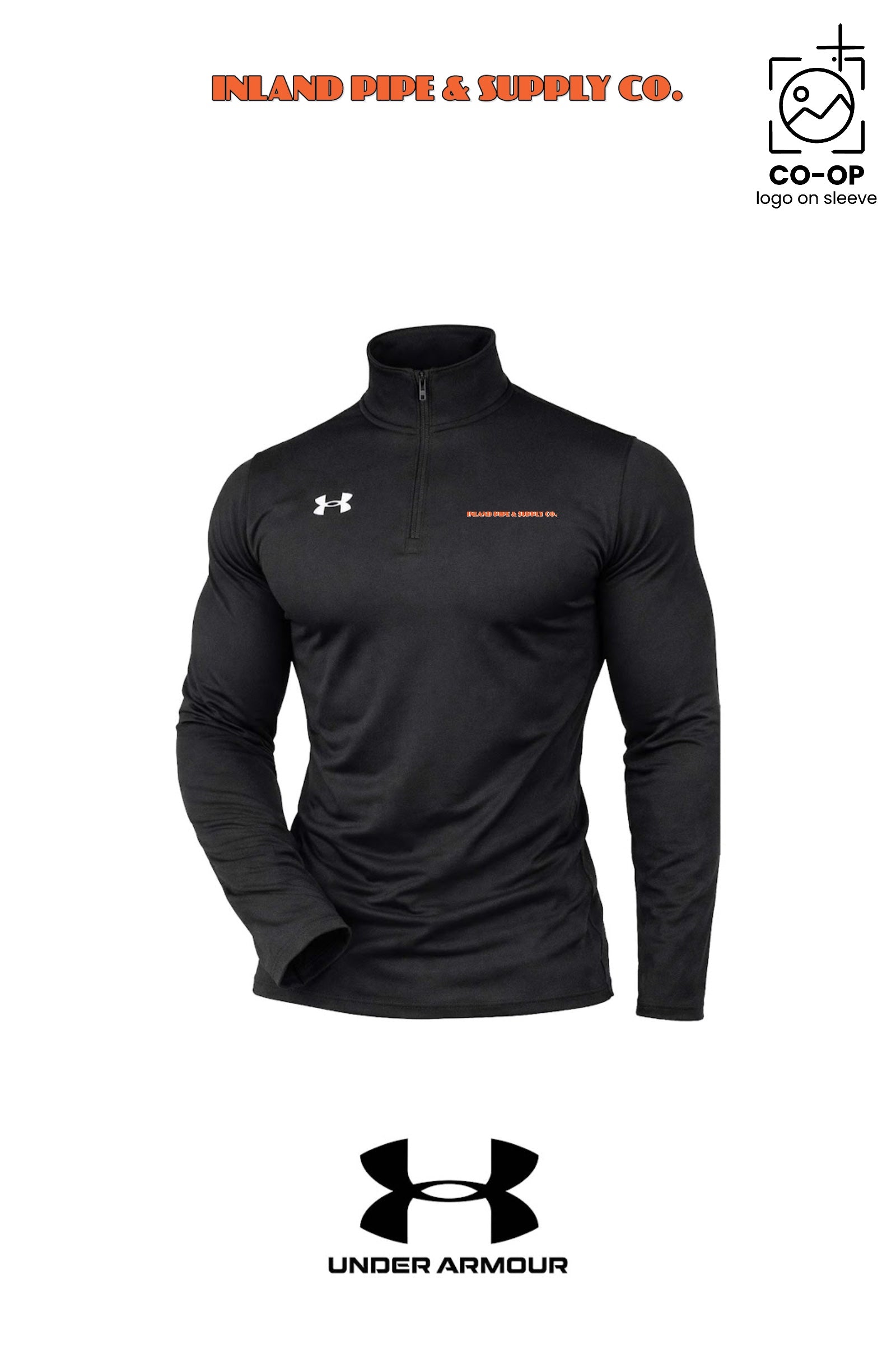 Under Armour Mens Team Tech™ Quarter-Zip Pullover - INLAND PIPE AND SUPPLY