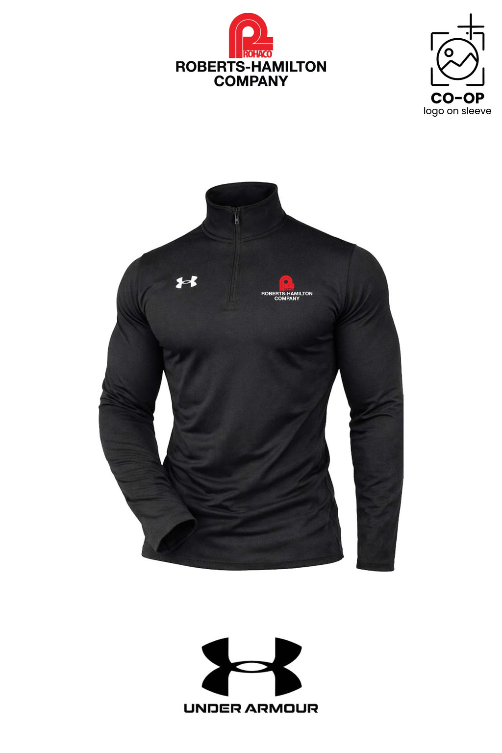 Under Armour Mens Team Tech™ Quarter-Zip Pullover - ROBERTS-HAMILTON