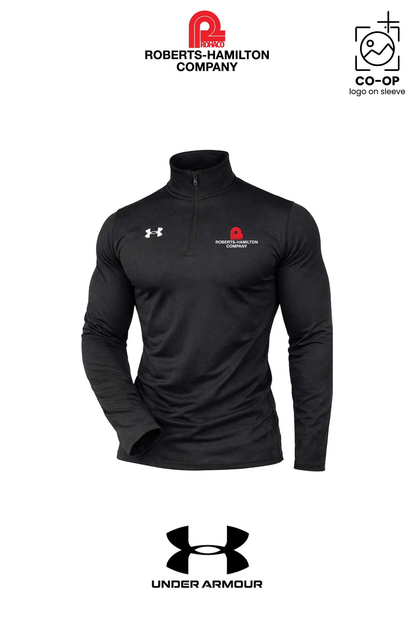 Under Armour Mens Team Tech™ Quarter-Zip Pullover - ROBERTS-HAMILTON