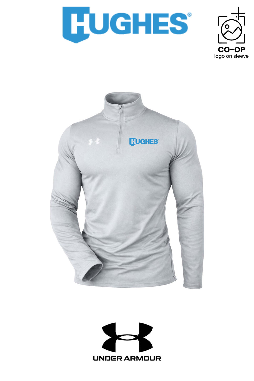 Under Armour Mens Team Tech™ Quarter-Zip Pullover - HUGHES SUPPLY
