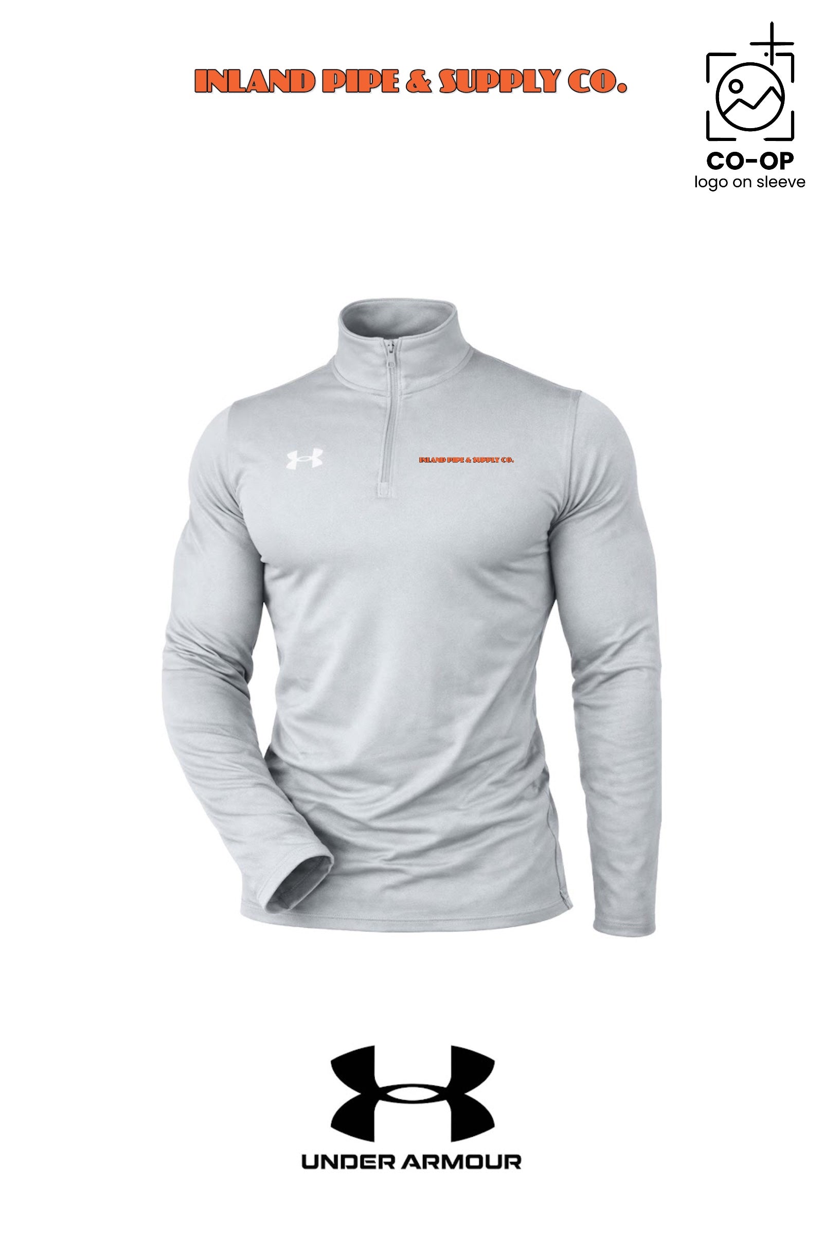 Under Armour Mens Team Tech™ Quarter-Zip Pullover - INLAND PIPE AND SUPPLY