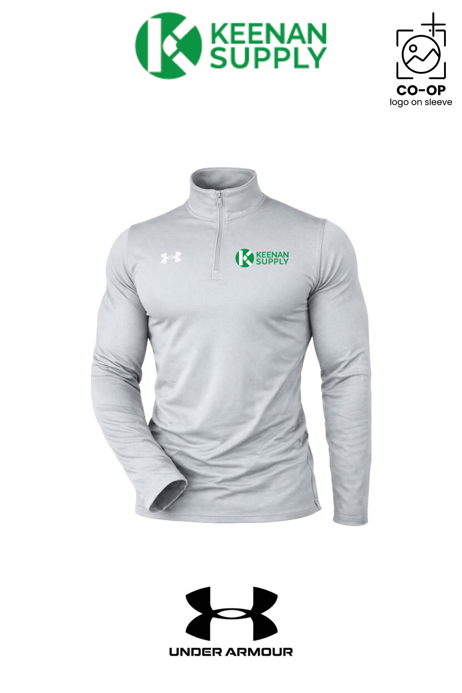 Under Armour Mens Team Tech™ Quarter-Zip Pullover - KEENAN SUPPLY