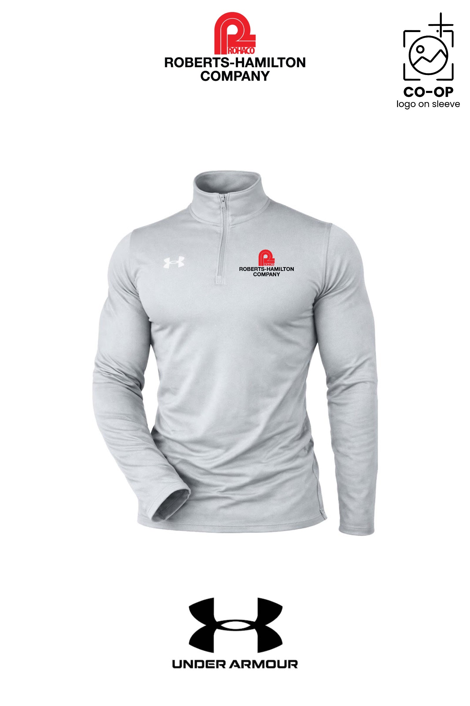 Under Armour Mens Team Tech™ Quarter-Zip Pullover - ROBERTS-HAMILTON