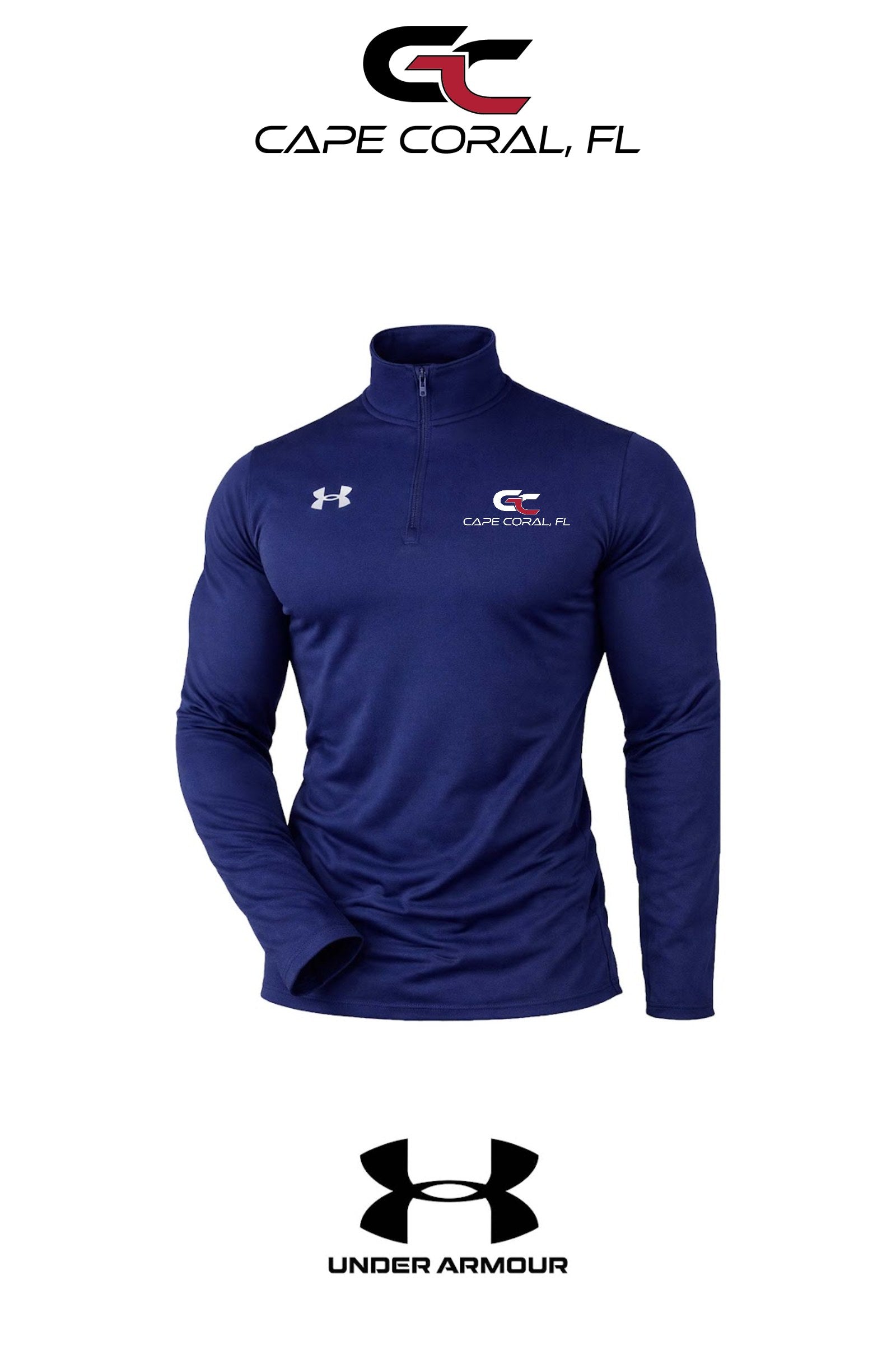 Under Armour Mens Team Tech™ Quarter-Zip Pullover - GORMAN CO - CAPE CORAL