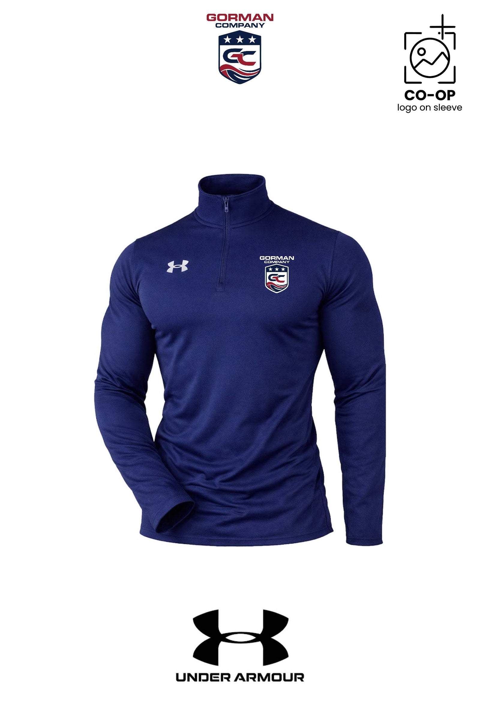 Under Armour Mens Team Tech™ Quarter-Zip Pullover - GORMAN CO - PANAMA CITY