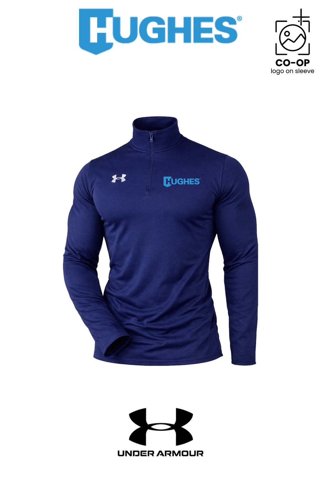 Under Armour Mens Team Tech™ Quarter-Zip Pullover - HUGHES SUPPLY