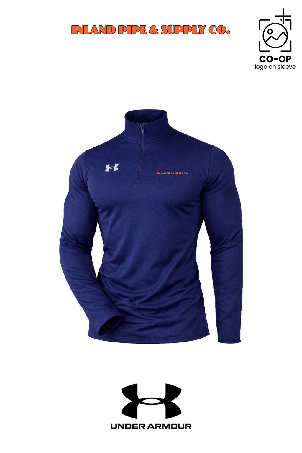 Under Armour Mens Team Tech™ Quarter-Zip Pullover - INLAND PIPE AND SUPPLY