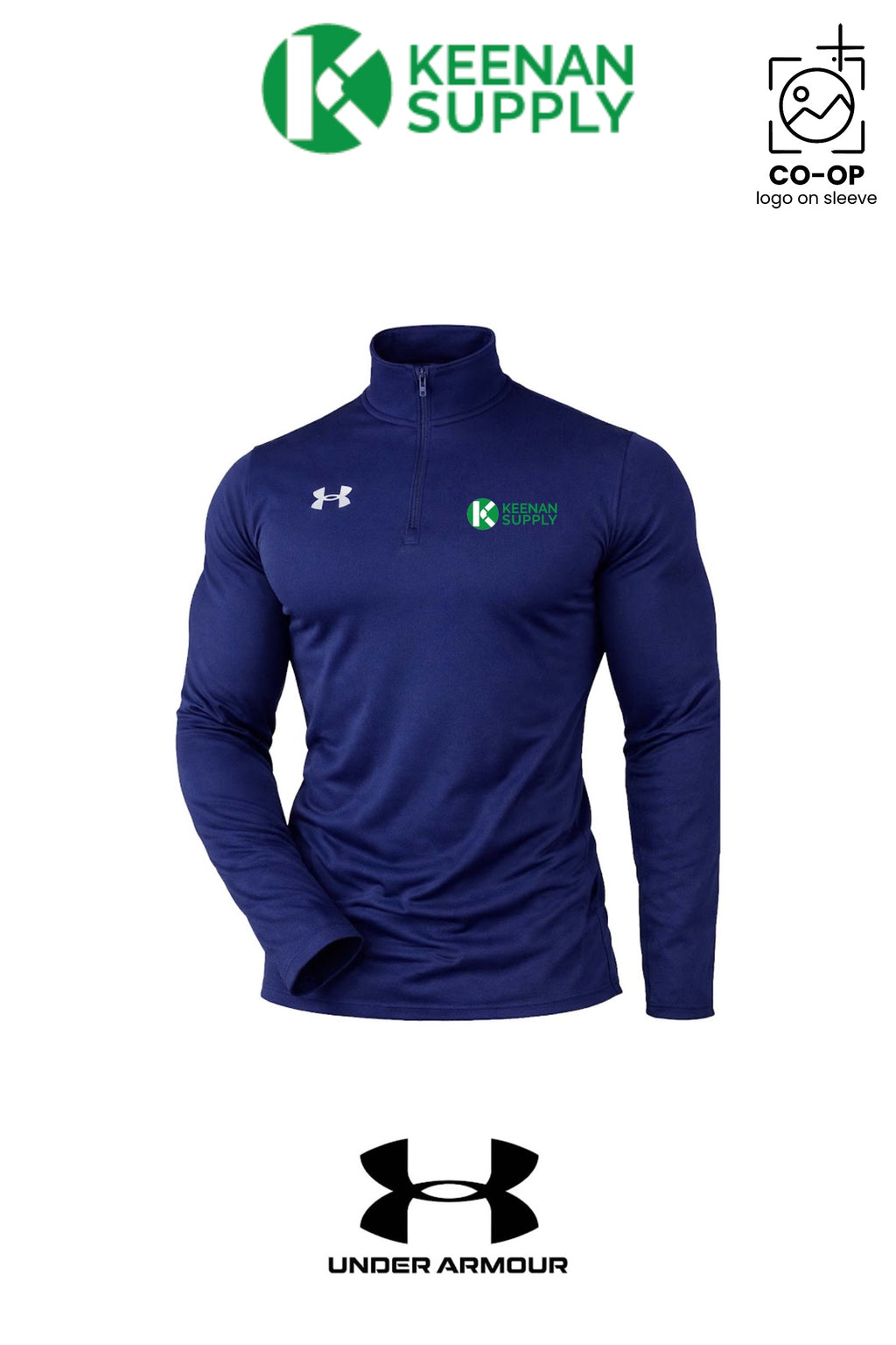 Under Armour Mens Team Tech™ Quarter-Zip Pullover - KEENAN SUPPLY