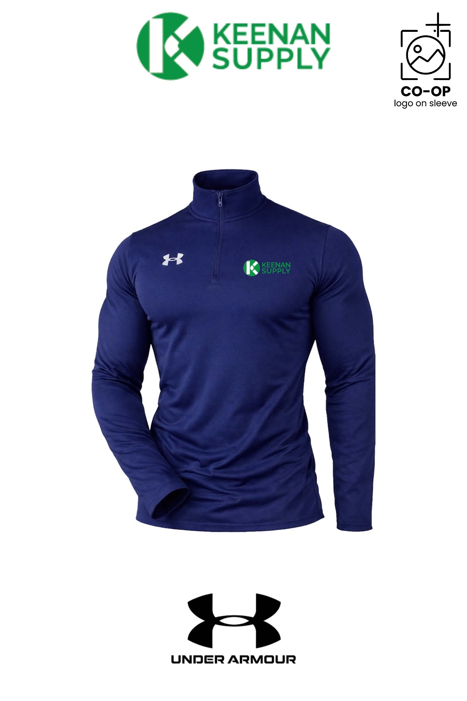 Under Armour Mens Team Tech™ Quarter-Zip Pullover - KEENAN SUPPLY