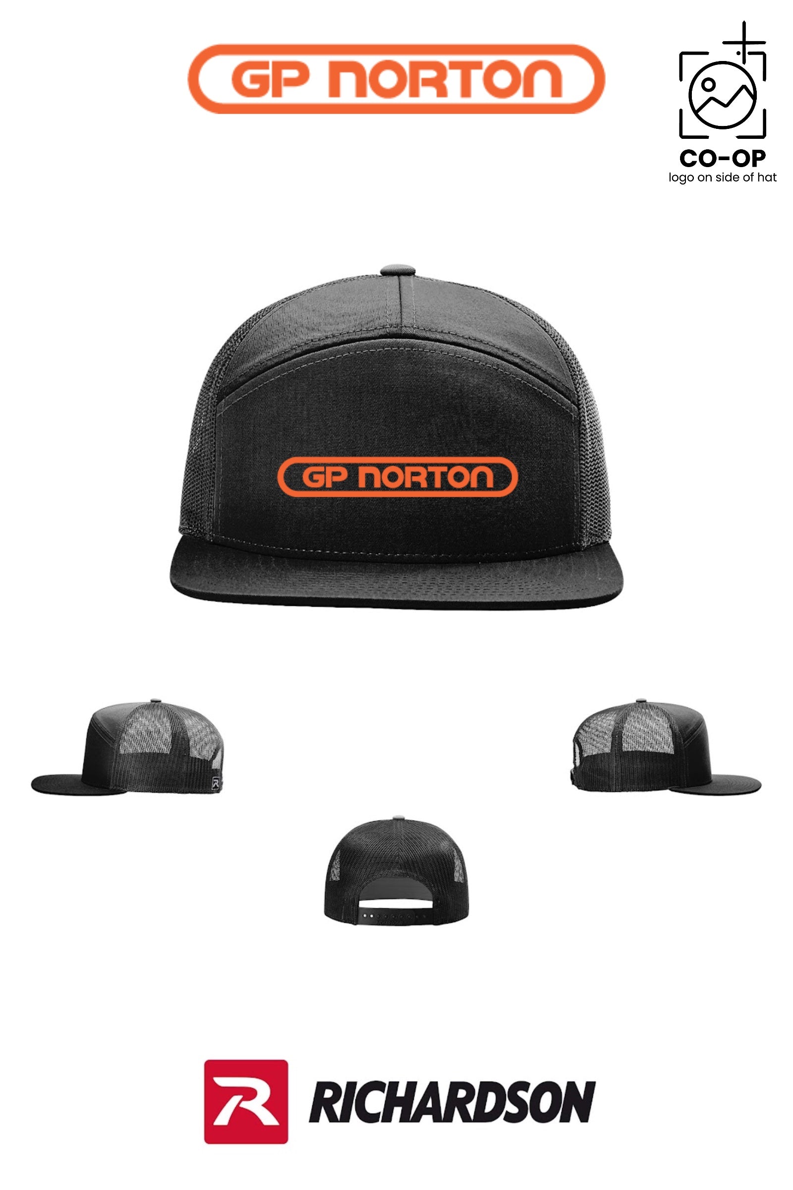 Richardson 168 Seven-Panel Trucker - G P NORTON