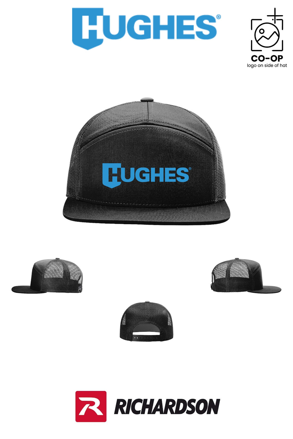 Richardson 168 Seven-Panel Trucker - HUGHES SUPPLY