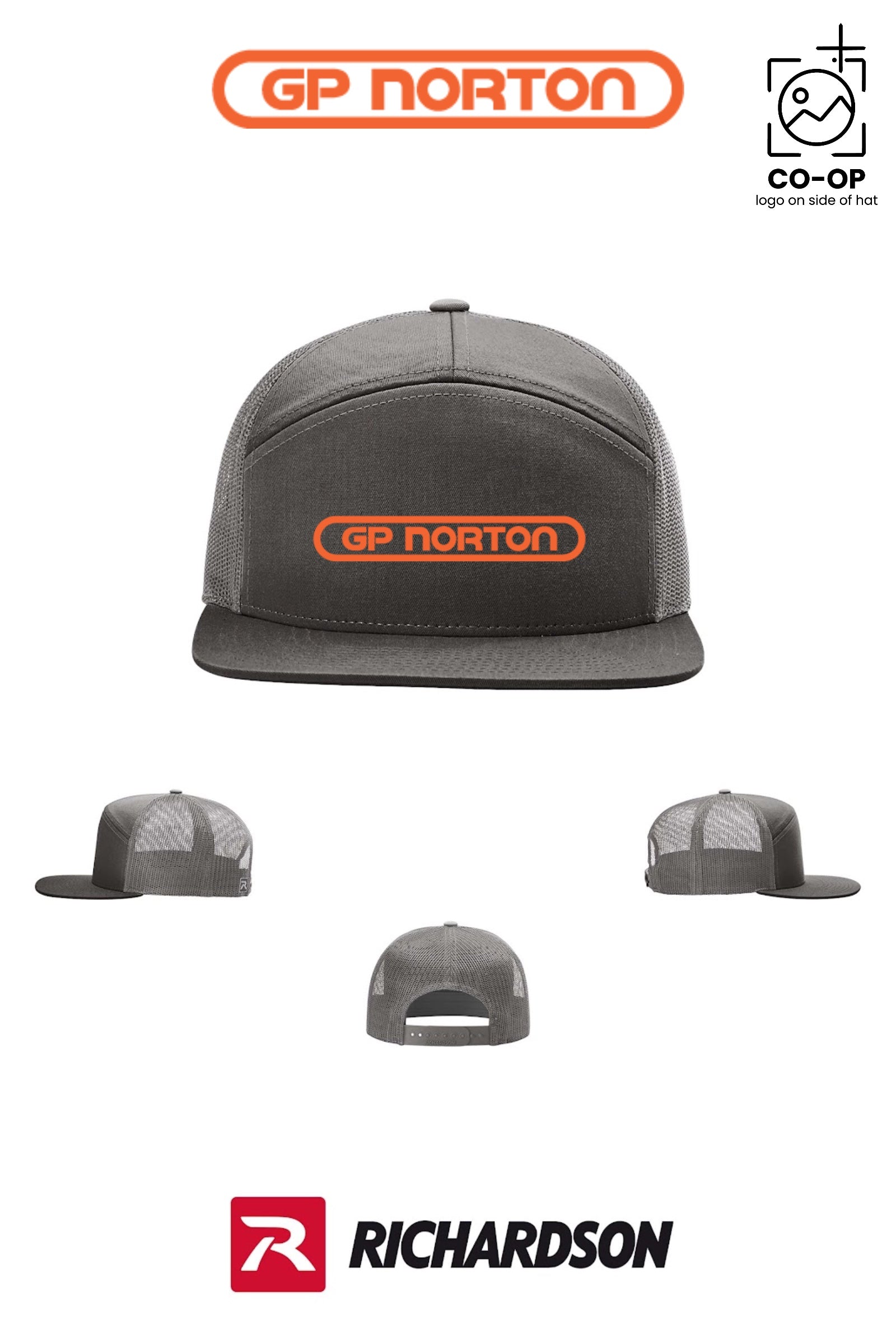 Richardson 168 Seven-Panel Trucker - G P NORTON