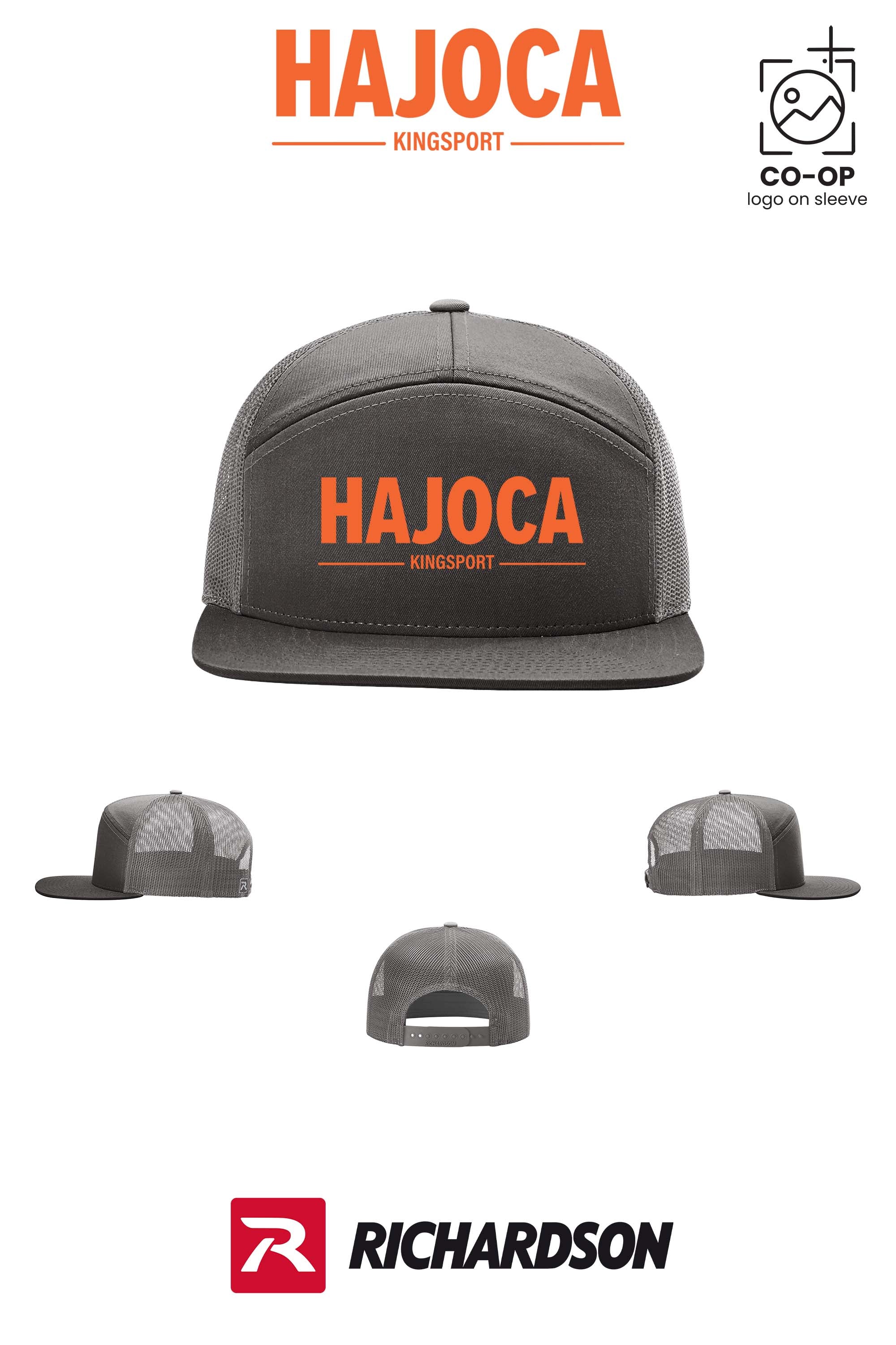 Richardson 168 Seven-Panel Trucker - HAJOCA - KINGSPORT