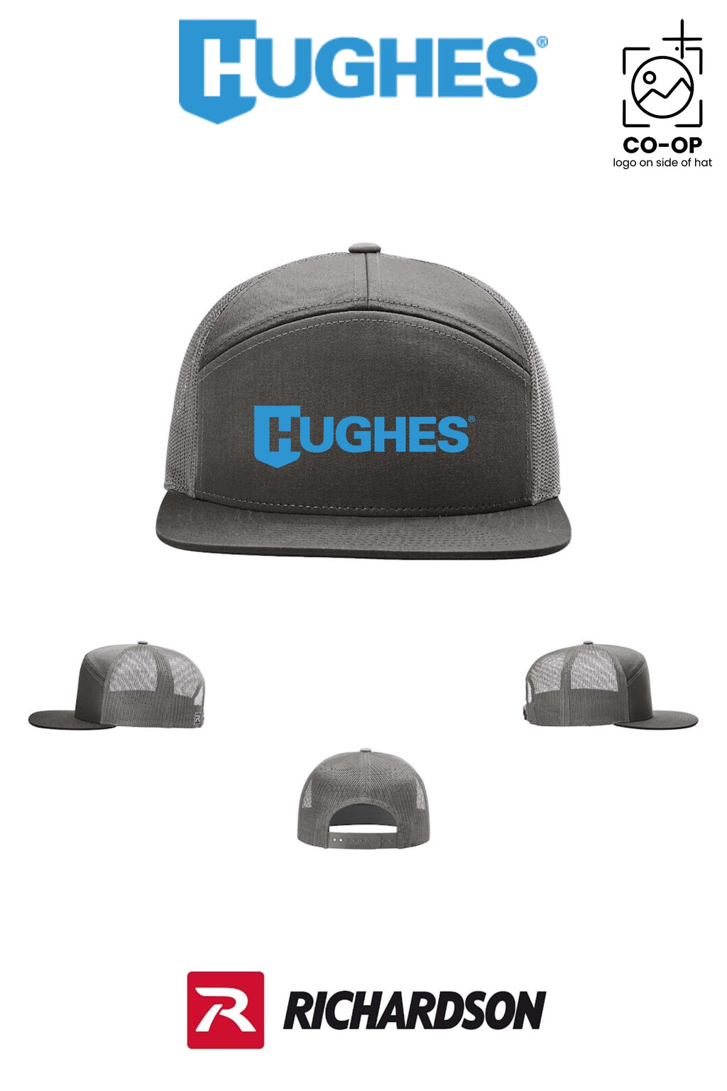 Richardson 168 Seven-Panel Trucker - HUGHES SUPPLY