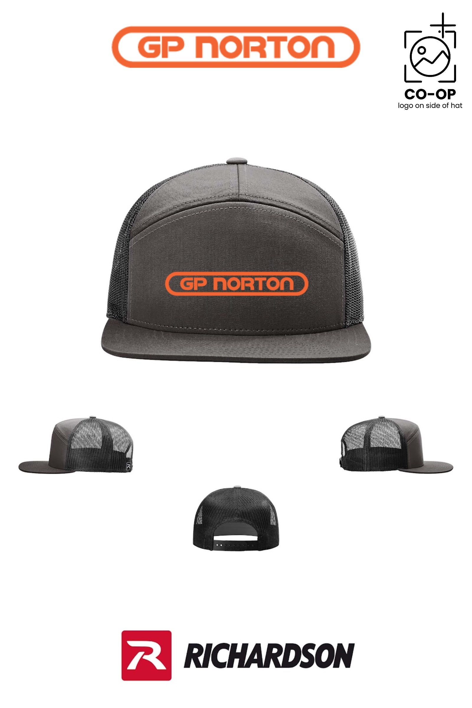 Richardson 168 Seven-Panel Trucker - G P NORTON
