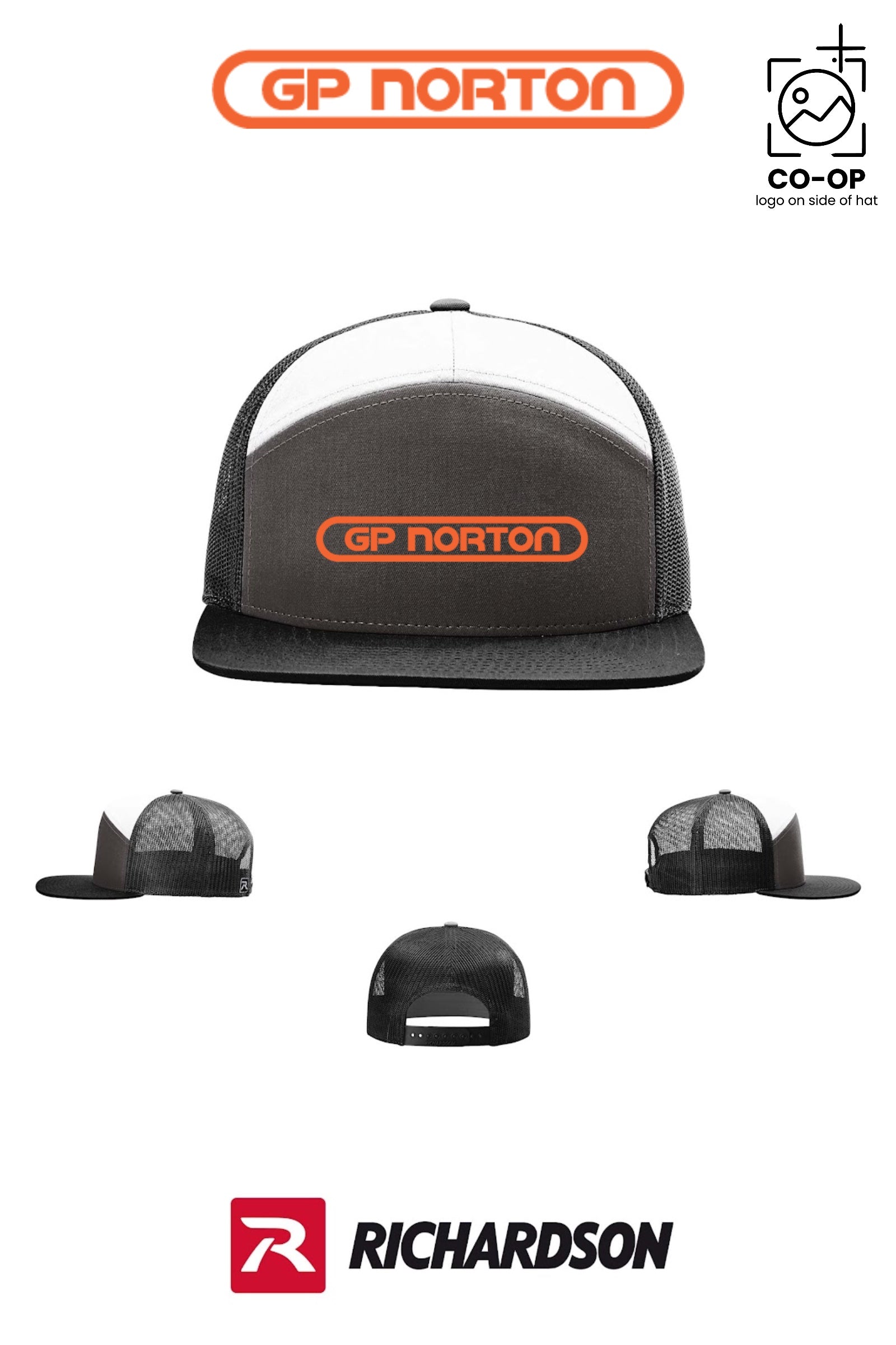 Richardson 168 Seven-Panel Trucker - G P NORTON