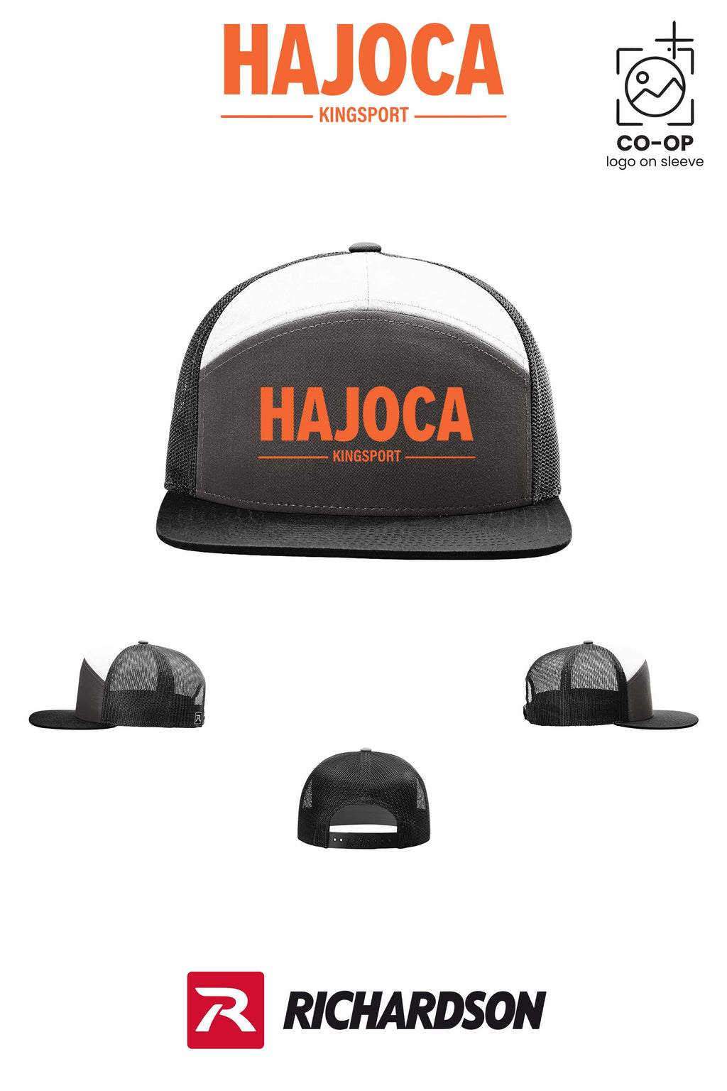 Richardson 168 Seven-Panel Trucker - HAJOCA - KINGSPORT
