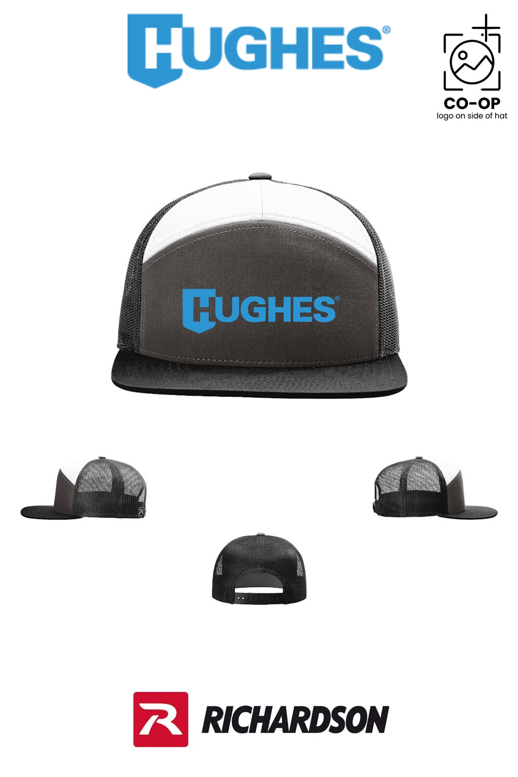 Richardson 168 Seven-Panel Trucker - HUGHES SUPPLY