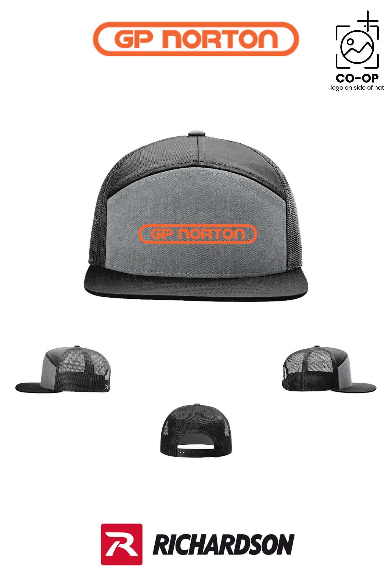 Richardson 168 Seven-Panel Trucker - G P NORTON