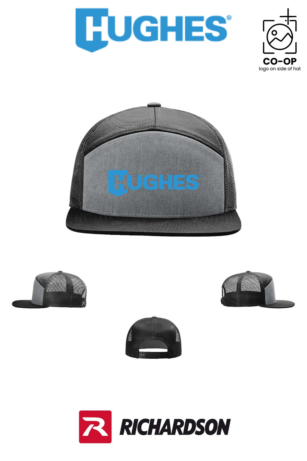 Richardson 168 Seven-Panel Trucker - HUGHES SUPPLY