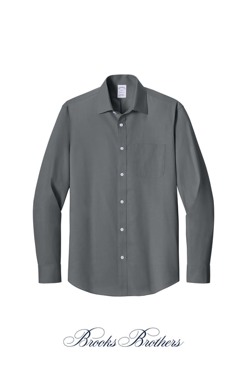 Brooks Brothers® Wrinkle-Free Stretch Pinpoint Spread Collar Shirt