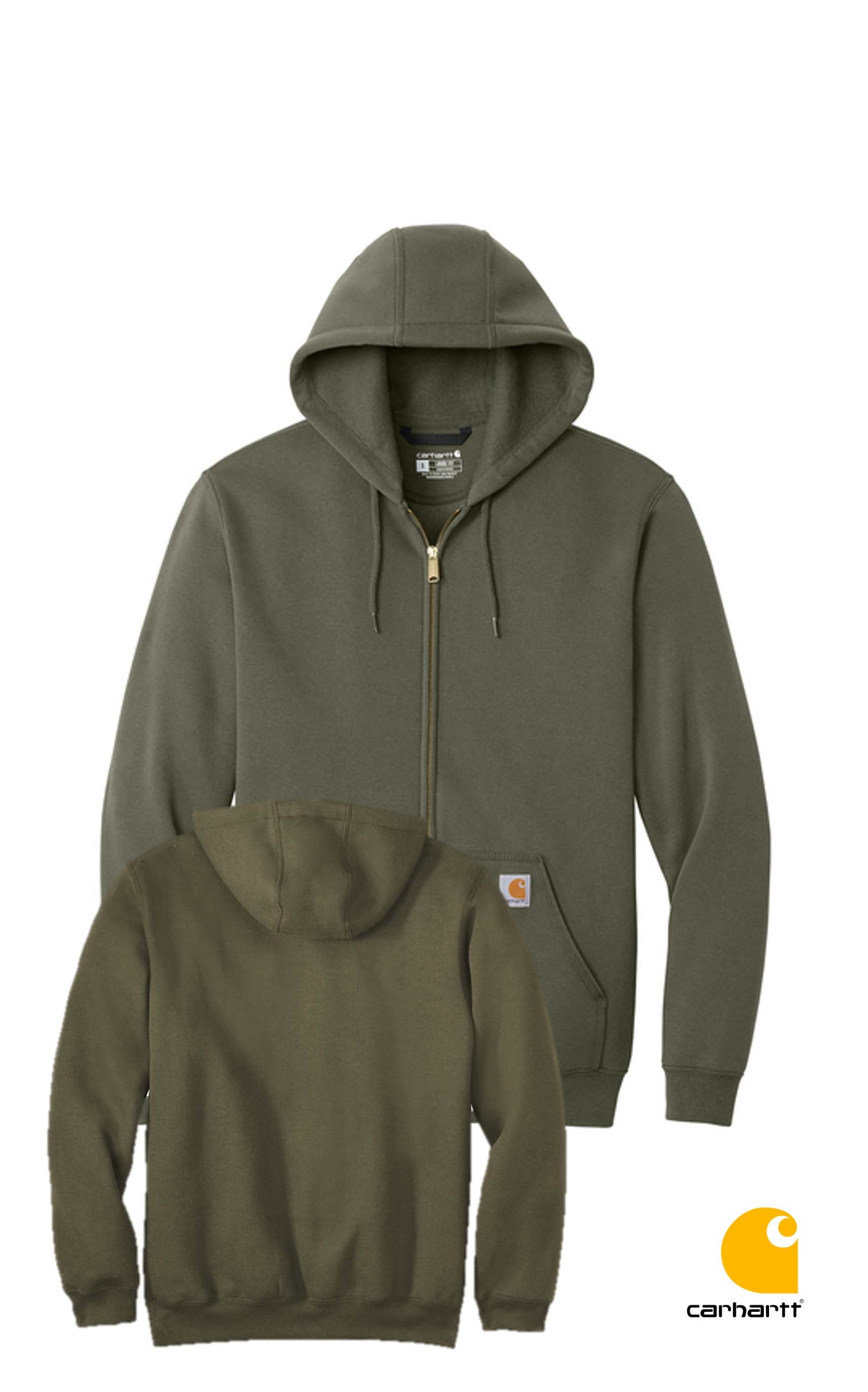 Carhartt® Midweight Hooded Zip-Front Sweatshirt
