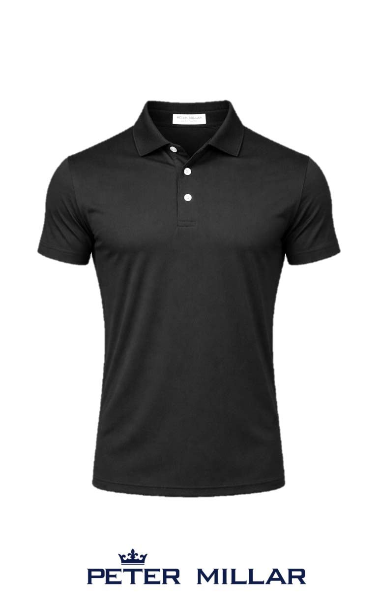 Peter Millar Men's Solid Performance Polo - Self Collar