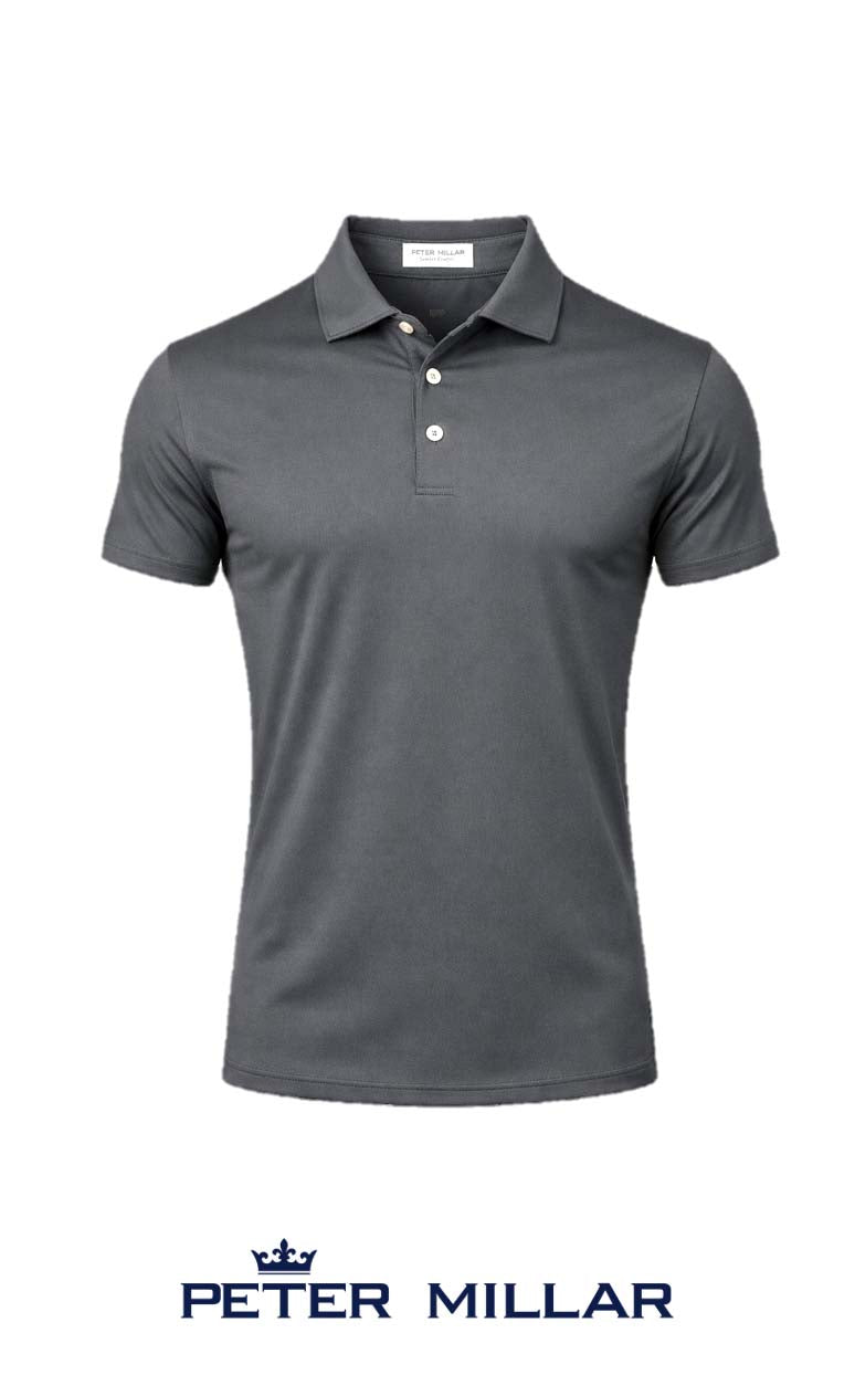 Peter Millar Men's Solid Performance Polo - Self Collar